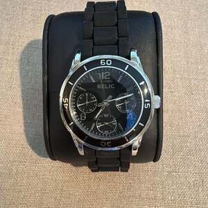 Relic by Fossil Matte Black Multi-Function Watch - Women’s Sport Stylist